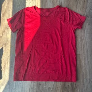Lululemon Athletica Vibrant Red Short Sleeve Tee